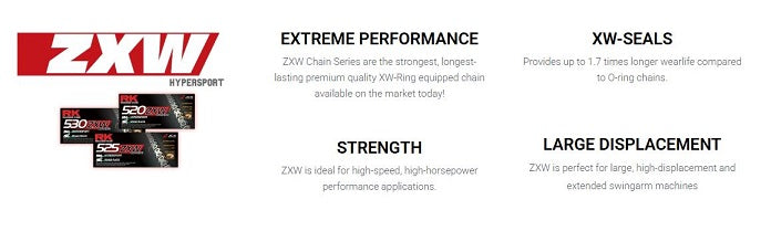 RK CHAIN 520ZXW - 120 LINK