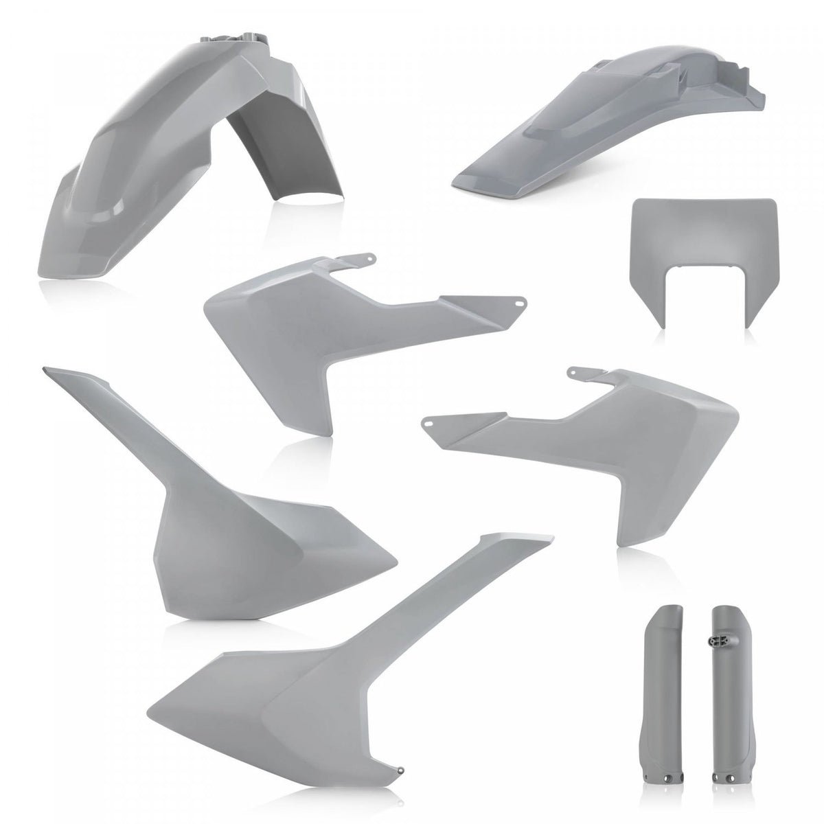 ACERBIS PLASTIC KIT HUSQVARNA TE FE 17-19 GREY
