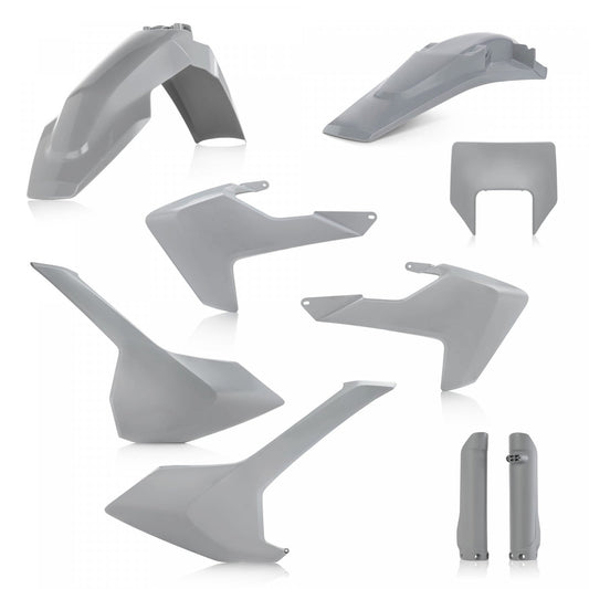 ACERBIS PLASTIC KIT HUSQVARNA TE FE 17-19 GREY