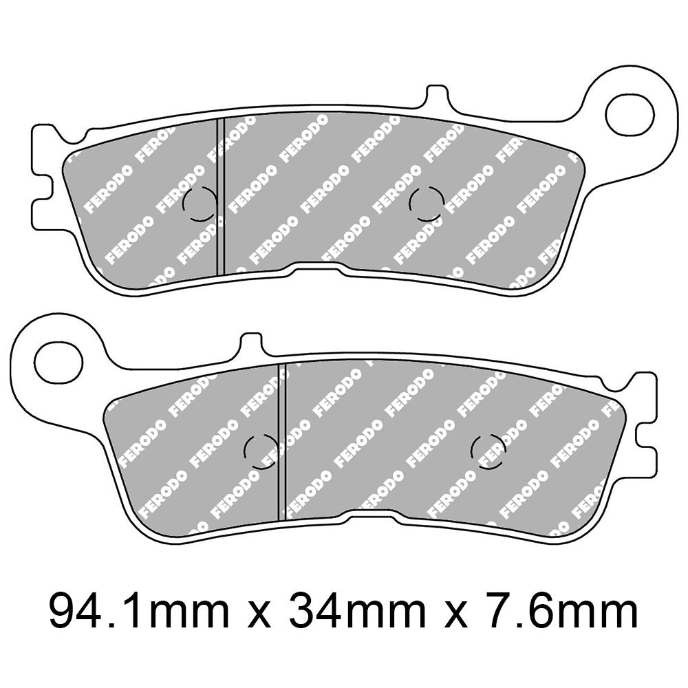 Front Brake Pads FERODO Disc Pad Set - FDB2323 ZR Sintered Sintered Race Compound - Off-Road