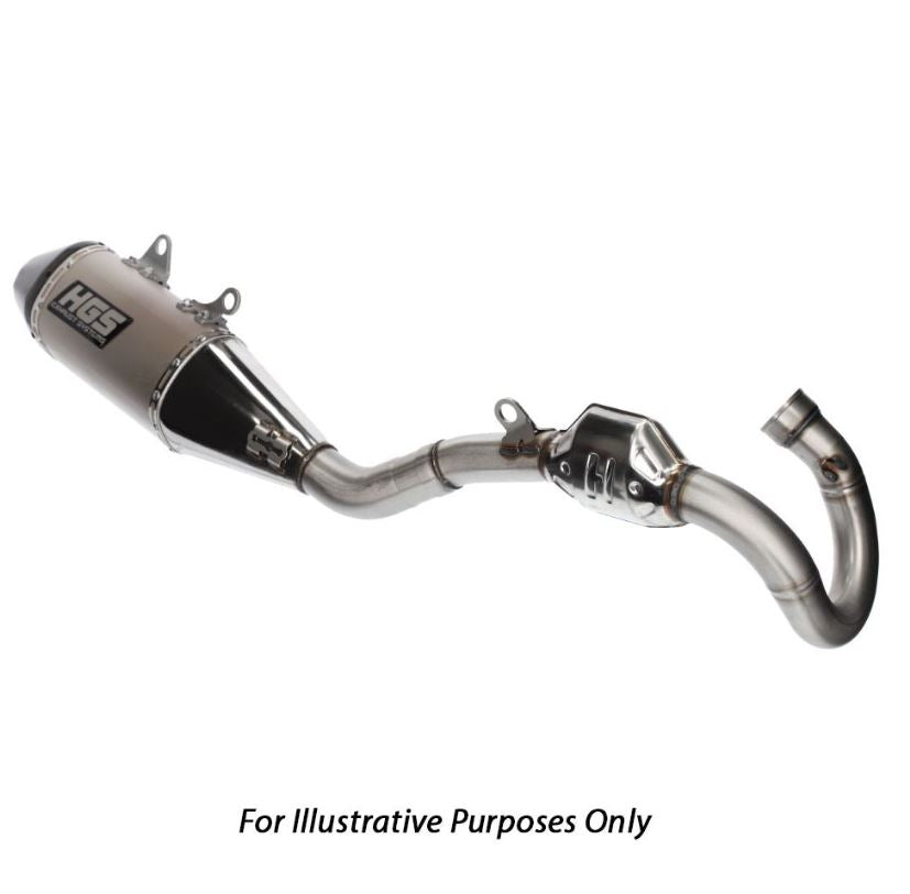 HGS KTM Complete Stainless Steel Carbon Exhaust System 450-500 EXC-F 2024