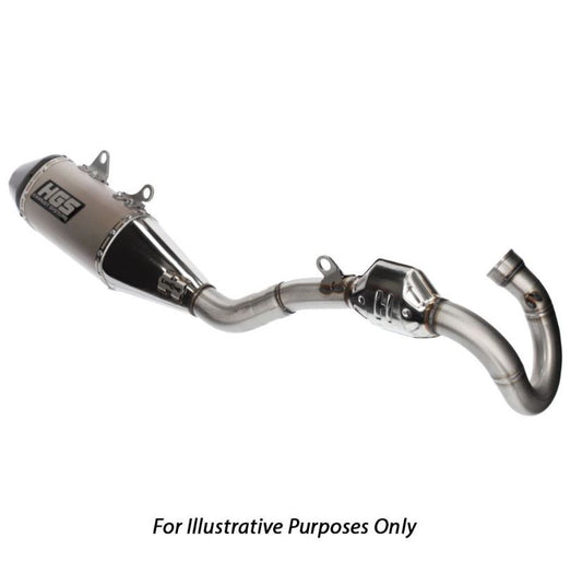 HGS KTM Complete Stainless Steel Carbon Exhaust System 450-500 EXC-F 2024
