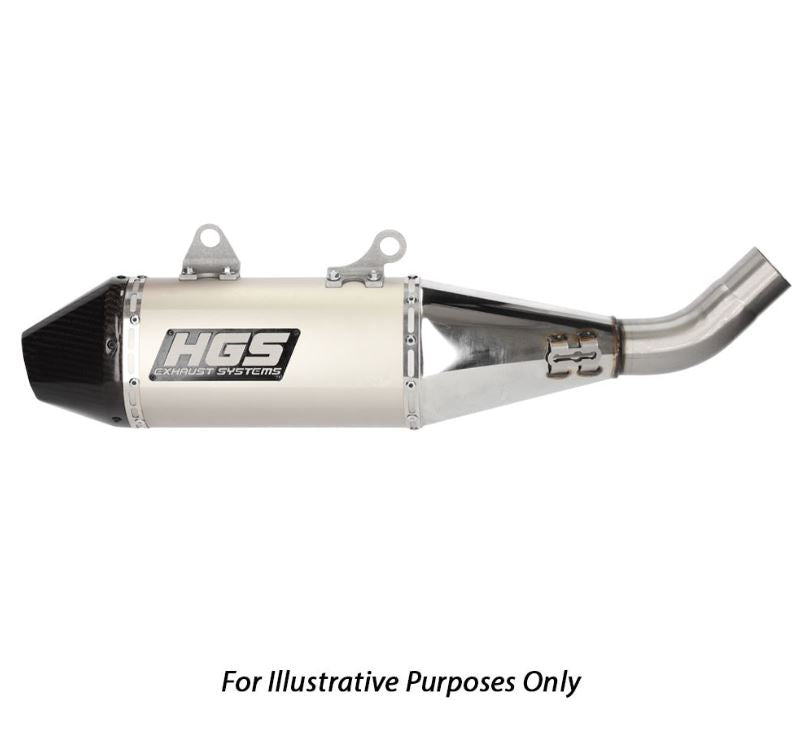 HGS KTM 4 Stroke Stainless Steel Carbon Silencer EXC-F 2024 (Slip-On)