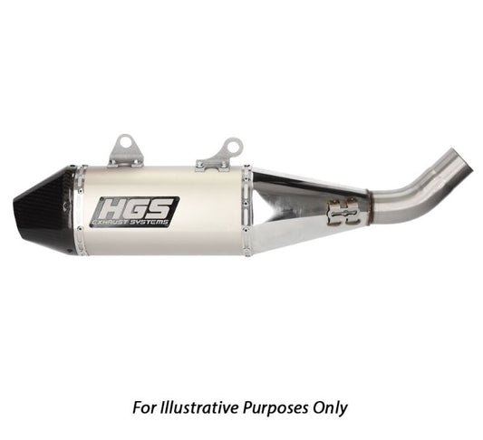 HGS KTM 4 Stroke Stainless Steel Carbon Silencer EXC-F 2024 (Slip-On)