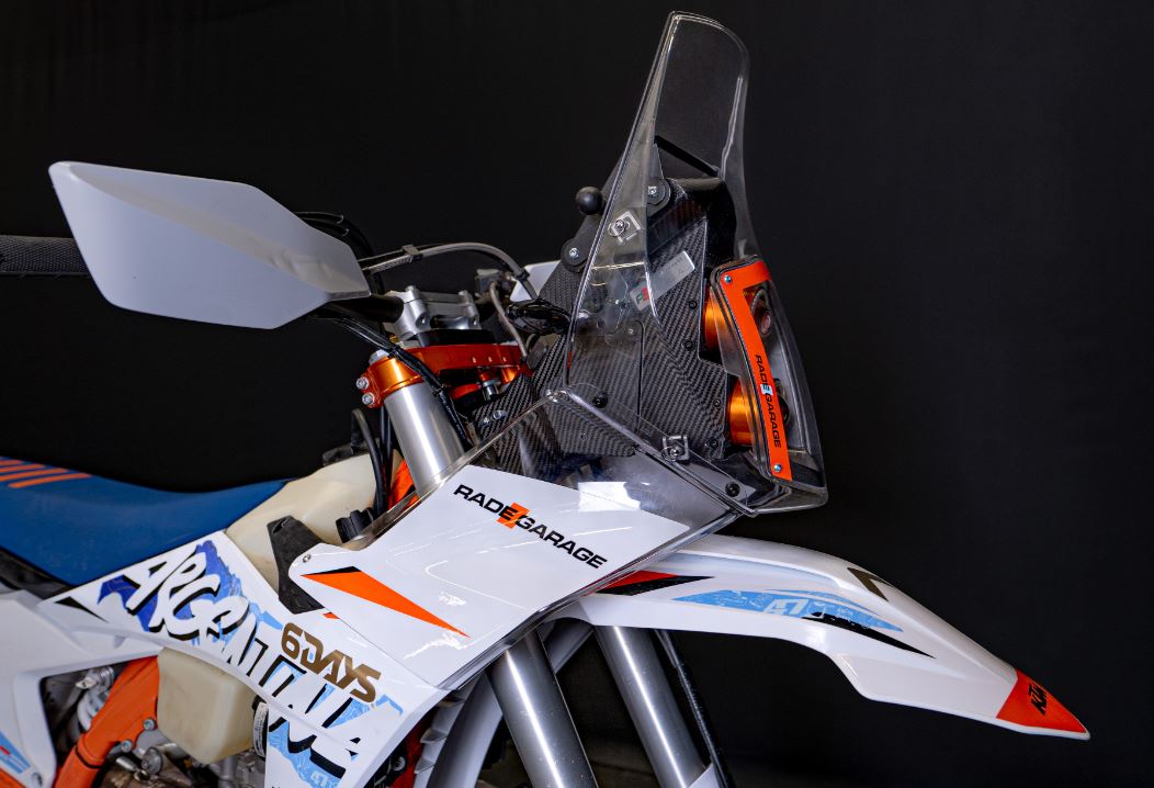 KTM EXCf MY 24 Carbon Fibre Rade Garage Tower Kit
