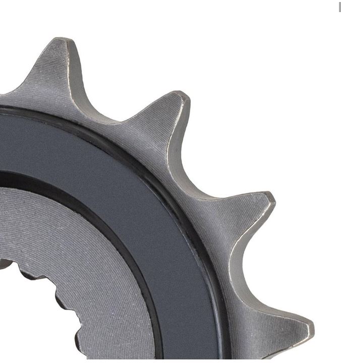FRONT SPROCKET - WITH RUBBER CUSH STEEL 15T 525P