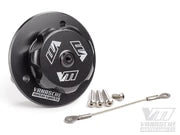 Vanasche Motorsports Aluminium fuel tank filler neck and cap (blue or black)