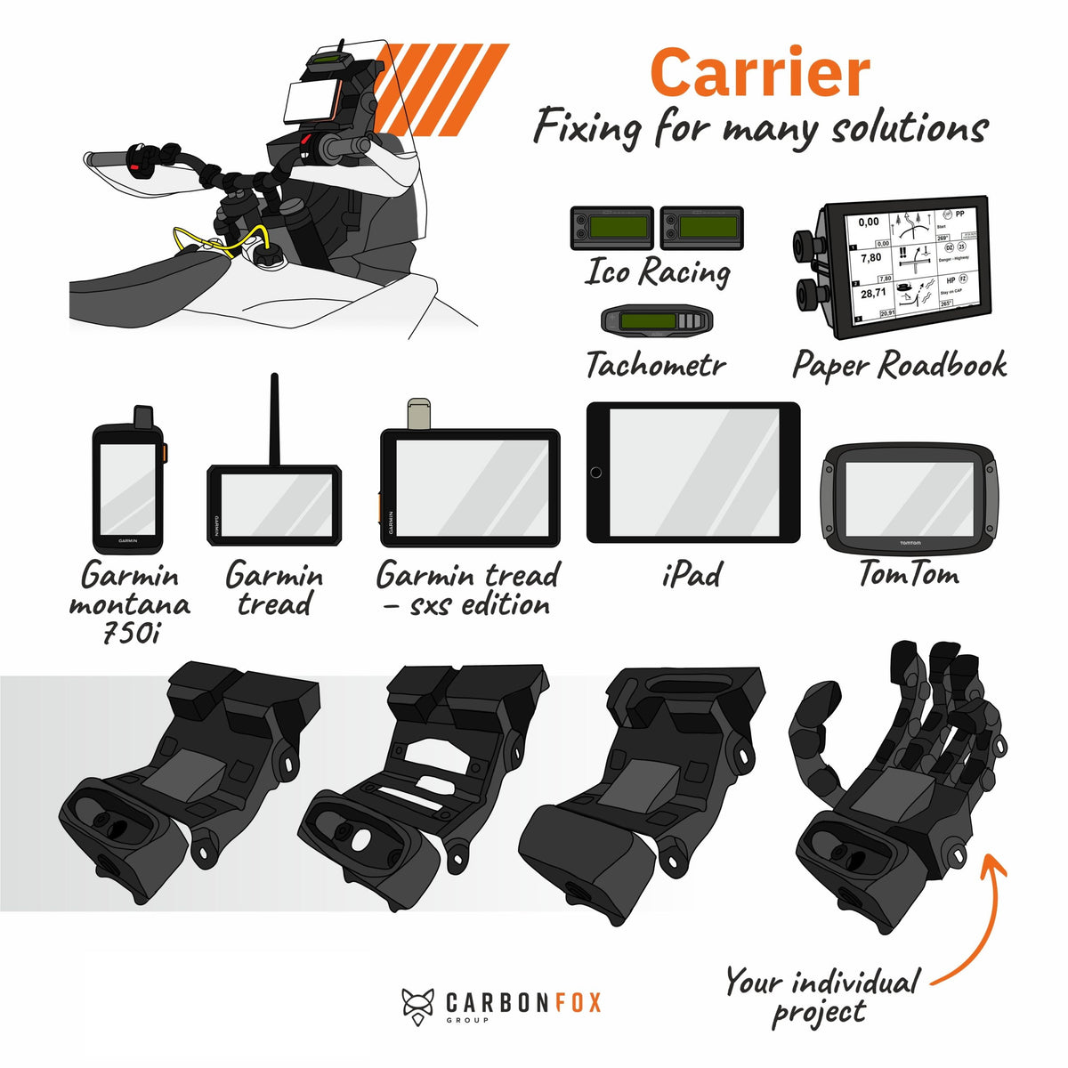 Carbon Fox KTM 690 Enduro R Baja Carbon Kit