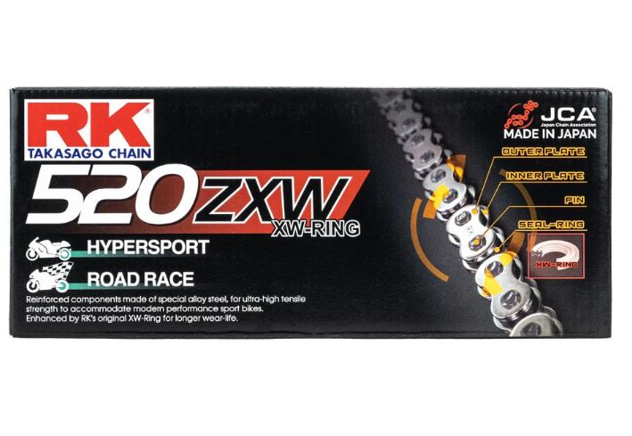 Yamaha Tenere T700 520 chain and sprocket conversion kit (RK520ZXW Chain)